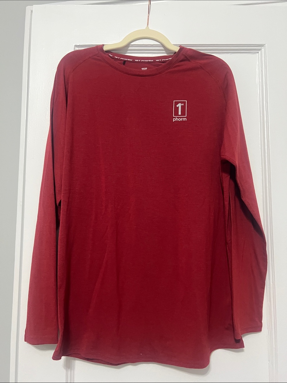 1st Phorm Men's Long Sleeve Crew in Burgundy